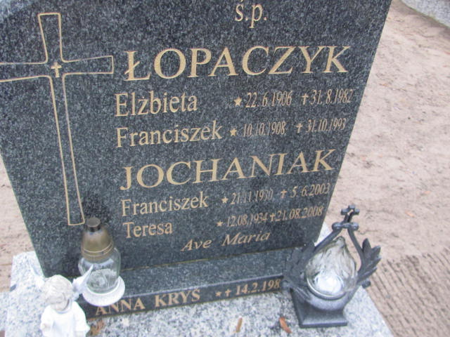 Franciszek Jochaniak 1930 Kobylin - Grobonet - Wyszukiwarka osób pochowanych